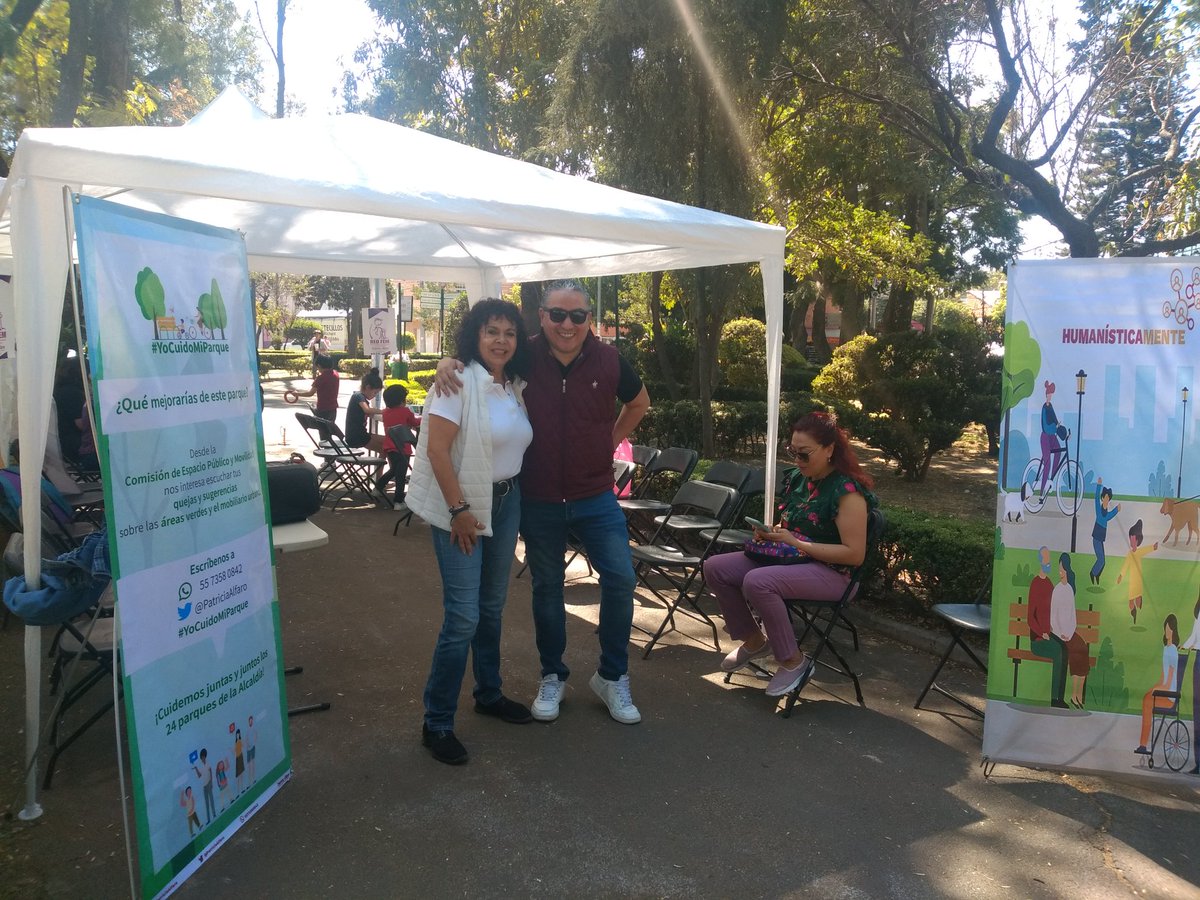 PatriciaAlfaro's tweet photo. ¡Ya estamos en #ParquePostal!
Estaremos hasta las 2 pm.
Tenemos talleres, actividades para niños, información vecinal y más 😃 https://t.co/Y1hcXWgOJz