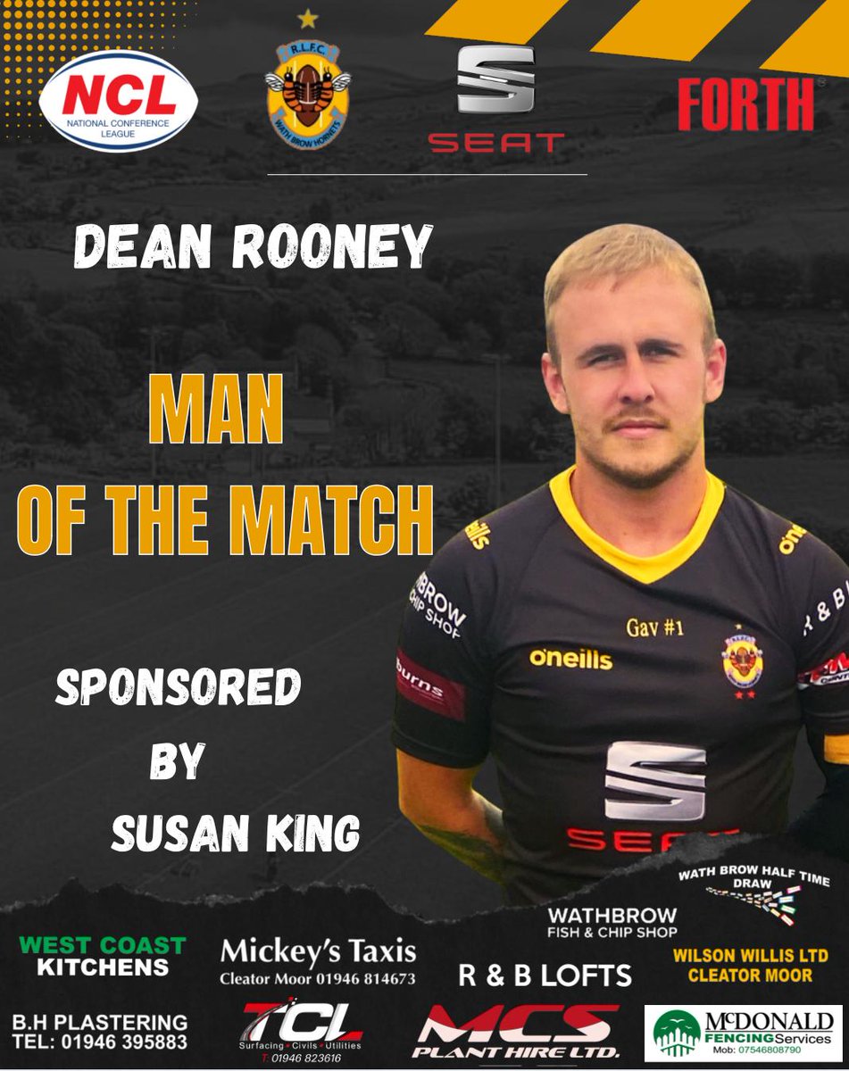 Todays Man of the Mstxh went to @DeanRooney_7