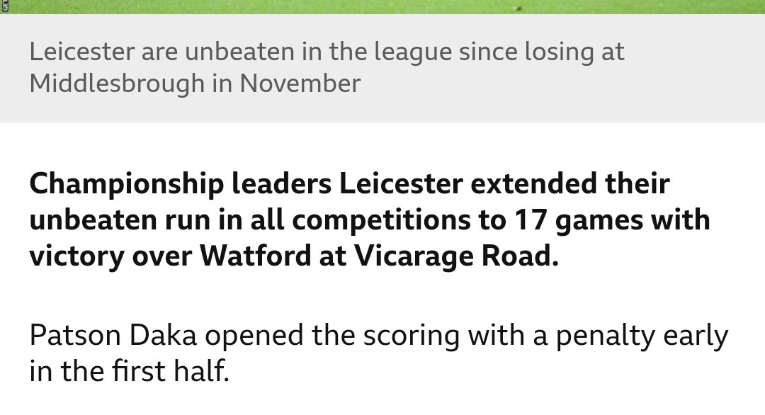 Ultra_Fox's tweet image. "Unbeaten in 17 games"? 😯

So the trip to Cov was just a bad dream, then? 😄

A shocker from the state broadcaster - of the type we once only thought could happen in North Korea.

#BBCFail
#BrokenMedia