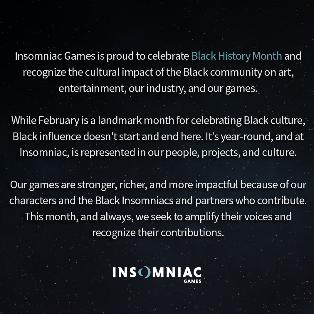 insomniacgames's tweet photo. #BlackHistoryMonth https://t.co/hQgjG9i3lv