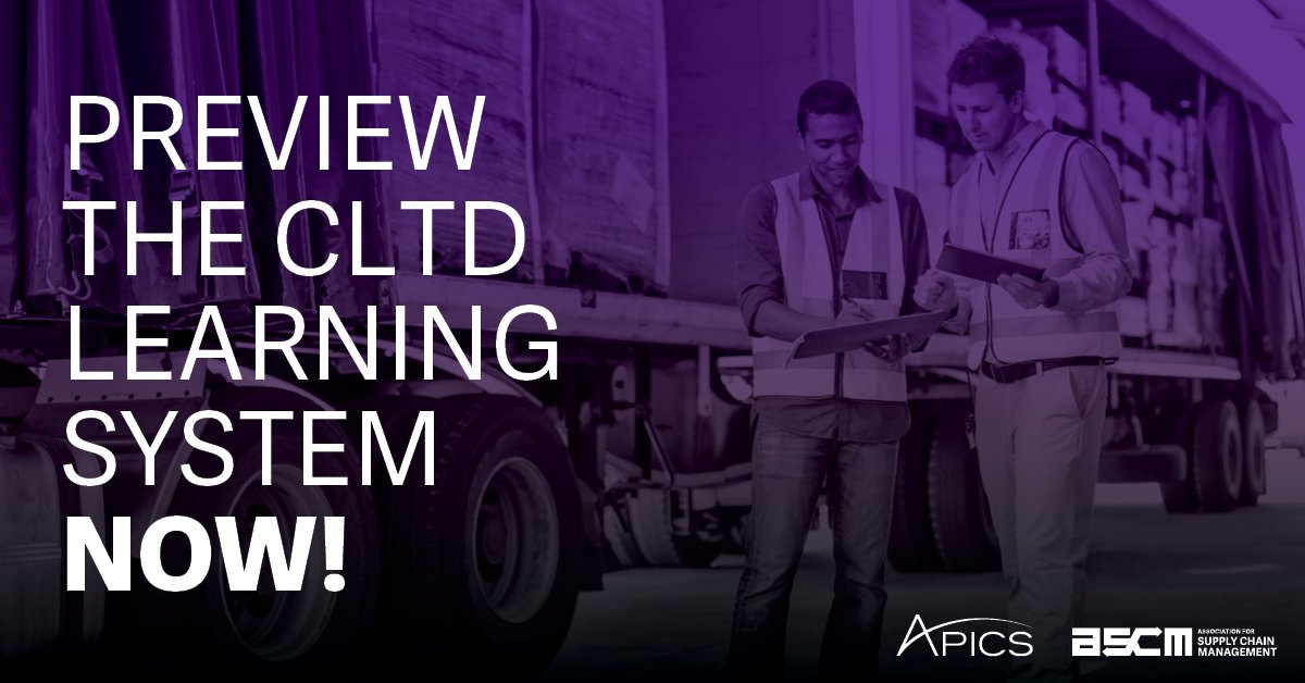 ascm_hq's tweet image. Empower yourself with the knowledge and skills to excel in logistics, transportation and distribution. Test-drive free content from the APICS CLTD learning system for 30 days and discover how you can accelerate your career. Sign up today! bit.ly/3SAV6tv #logistics #apics