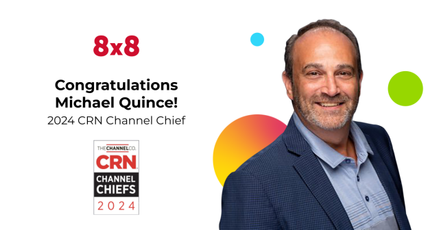 Congrats to @quincemichael, @8x8 VP of Channels, North America, for being named on @CRN's 2024 Channel Chiefs list. In his six years at 8x8, Michael has been instrumental in expanding our partner community & enhancing partner experiences. #CRNChannelChiefs bit.ly/4bvmO3H