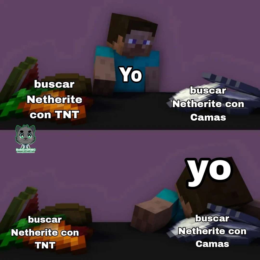 BobicraftMC's tweet photo. A ver, ¿cómo buscan Netherite ustedes? https://t.co/QJSy6TVLjx