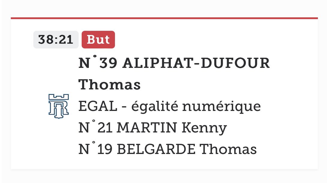 𝑰𝑻’𝑺 𝑨 𝑮𝑶𝑨𝑳𝑰𝑬 𝑮𝑶𝑨𝑳 !

😍🏆 Thomas Aliphat-Dufour 🇫🇷 for MVP !