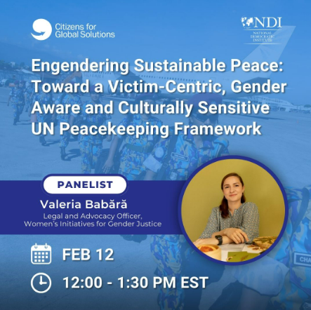 ❓What's all this talk about a #UnitedNations Emergency #Peace Service and why is a #gender sensitive approach critical? 🇺🇳 🕊️ ▶️Discuss with @babaravaleria from @4GenderJustice on Feb 12! 👉Attend our event with @worldfederalist virtually: globalsolutions.org/event/engender… @NDI #UN