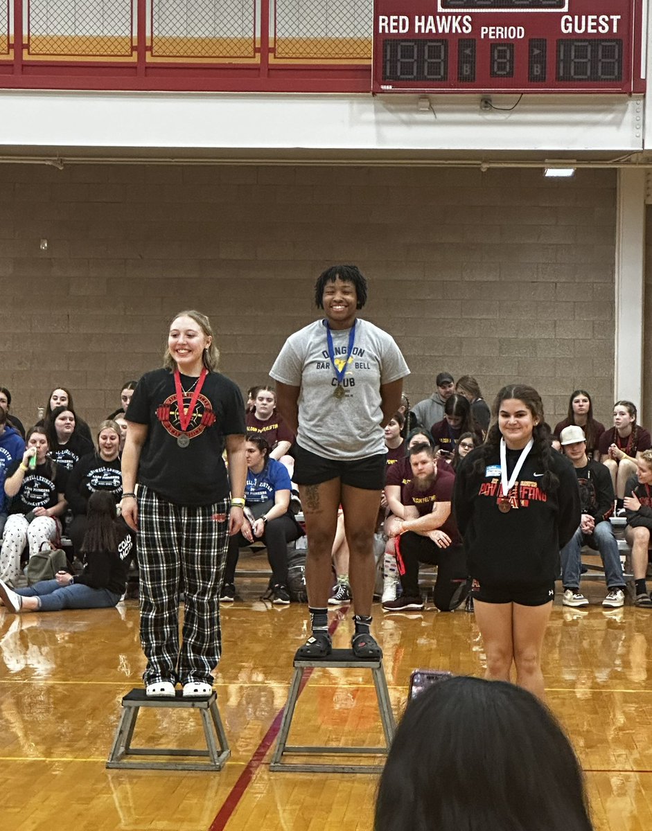 So proud of <a href="/Jordyn_Harris02/">Jordyn Harris</a> + <a href="/AddyW2027/">Addison Wilson</a> on their performances at the MHS Powerlifting Regional Meet. Out of 200 athletes, Jordyn took 1st in her weight class and 1st overall. Addy finished 4th in her weight class as a freshman!💪🏽⚡️ 

Jordyn is ranked #1 in MI while Addy is #15.