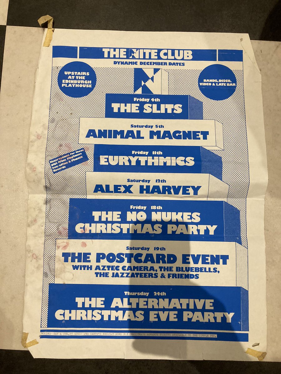 Found this oldie @R0Poem @dvdmcc . Must have been Christmas 81 as Alex Harvey died February 1982