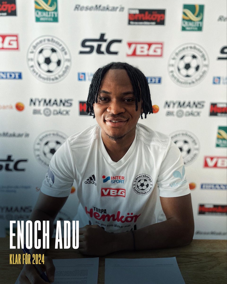 🇬🇭 | Enoch Adu är klar för Vänersborgs FK! 

Vi är stolta över att kunna presentera ytterligare ett nyförvärv i form utav 25-årige Enoch Adu som senast kommer från spel i FC Trollhättan.