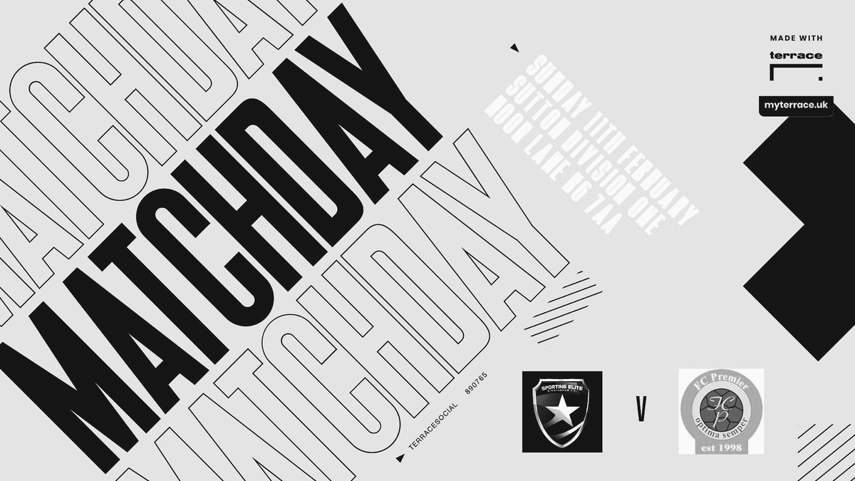 𝐌𝐀𝐓𝐂𝐇𝐃𝐀𝐘..

📆| Sun 10th Feb
🏆| League fixture 
🆚| Premier
⏰| 10:30 KO. 
📍| Moor Lane 

UTS 🩶