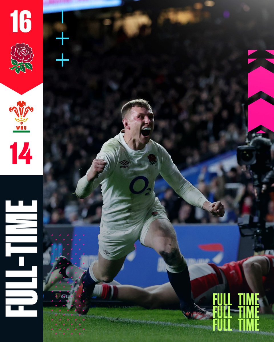 Victory at HQ 🌹

England are two from two in the #GuinnessM6N

#ENGvWAL