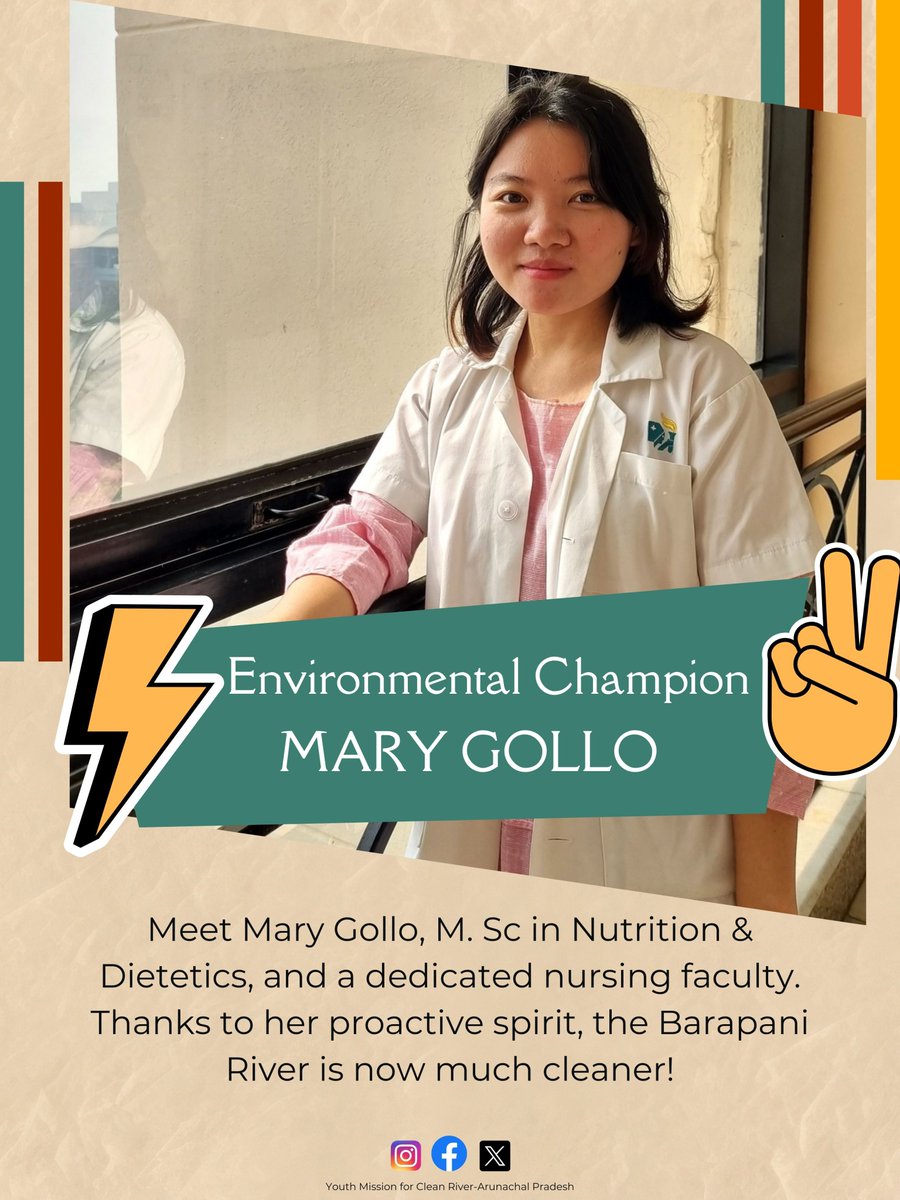 Environmental Champions Spotlight

Meet Mary Gollo, M. Sc in Nutrition & Dietetics, who took the lead in the Barapani River Cleanup. As a responsible resident of Naharlagun, she couldn't stand by as her neighborhood suffered. She contacted us. With teamwork, we cleaned the river.