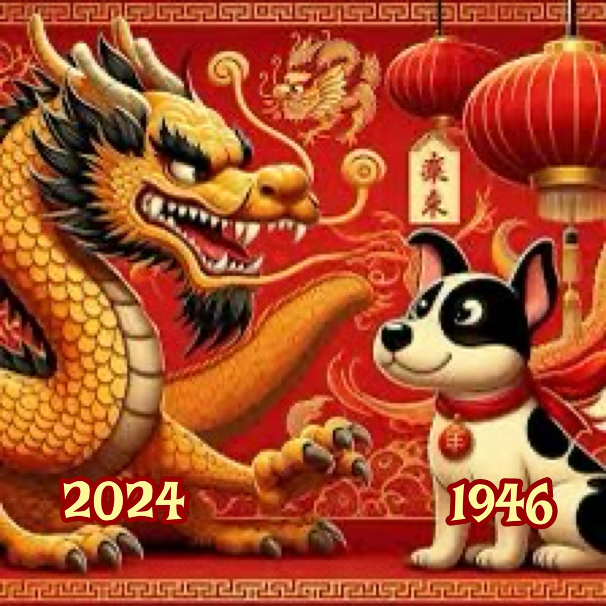 WhidbeyGypsy's tweet photo. 🪭🧧🏮HAPPY CHINESE NEW YEAR🏮🧧🪭
#LunaNewYear (we wrote ‘Luna’ not ‘Lunar’)
#Festivals
#LionAndDragonDances
#RedEnvelopes🧧💴
#WellWishesForHappiness
Mom was born in 1946, the Year of the Dog! It was her destiny to live a life filled with many beloved dog companions! Yay! https://t.co/qjBeWO4RTR
