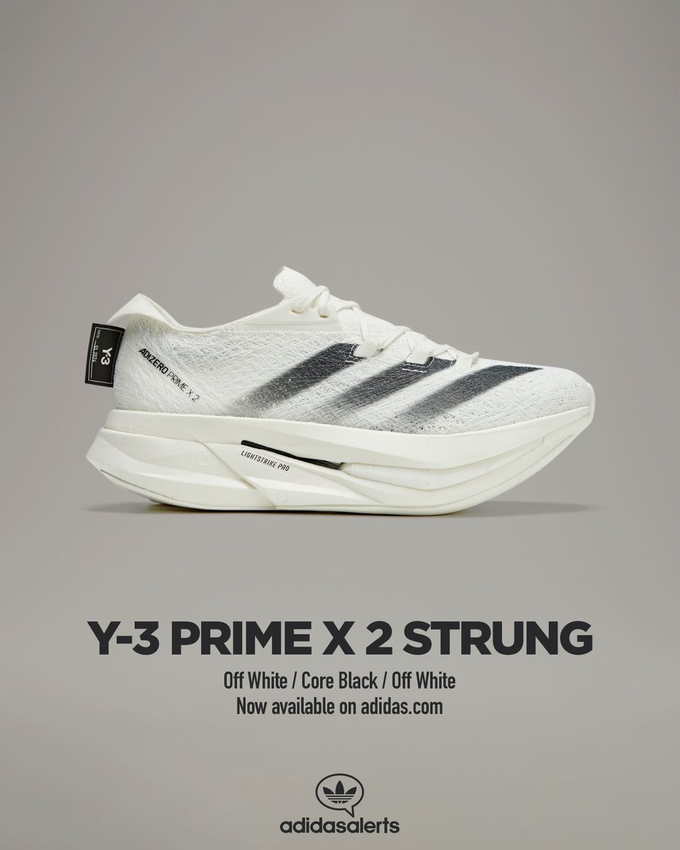 Now available on adidas US. Y-3 PRIME X 2 STRUNG. 🔗 https Now available on adidas US. Y-3 PRIME X 2 STRUNG. 🔗 https