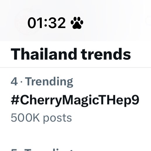 TrendsForTayNew's tweet photo. 📌 500k

#1 Thailand
#1 Indonesia
#1 Philippines
#2 World 
#2 Hongkong
#2 Taiwwan
#3 Vietnam
#3 Malaysia
#5 Singapore
#37 Mexico
#39 Korea
#42 India
#48 Japan

กำลังใจครับ💙 EP.9 / 900k เจอกัน👊🏻

ข้อมูลผิดพลาดประการใดขออภัยล่วงหน้าครับ🙇🏻
#CherryMagicTHep9 #เตนิว
#Tawan_V #Newwiee https://t.co/n9E62FV6F3
