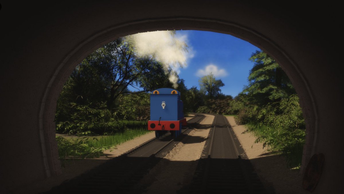 delistar475's tweet photo. every story, like a railroad, has its heroes.

for my first scratch-built set.. it kinda cooks. thanks to my friends over at @SodorLocations for tips and foliage assets!

#ROBLOX #RobloxDev #ThomasandFriends https://t.co/iWIdANmWTQ