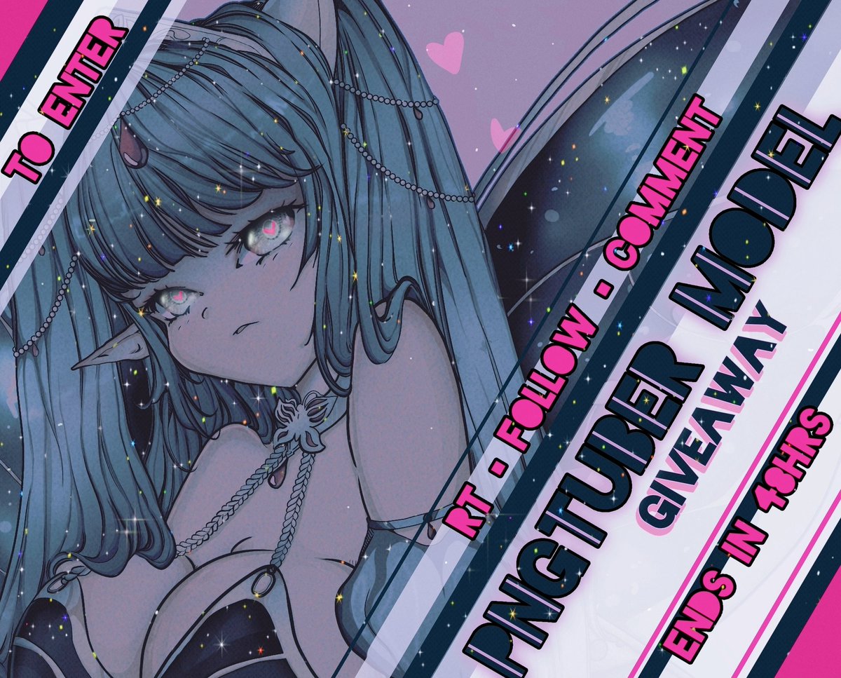 🩷 | P N G T U B E R | M O D E L | 🩷
        ◇ 🩷 G I V E A W A Y 🩷 ◇ 

                   ■ To Enter ■
                🩷 ◇ F o l l o w 
                🩷 ◇ R T
     🩷 ◇ C o m m e n t ▪︎ Refences

   ■□ E N D S ▪︎ I N ▪︎ 4 8 H R S □■
      #Giveaway #Vtuber