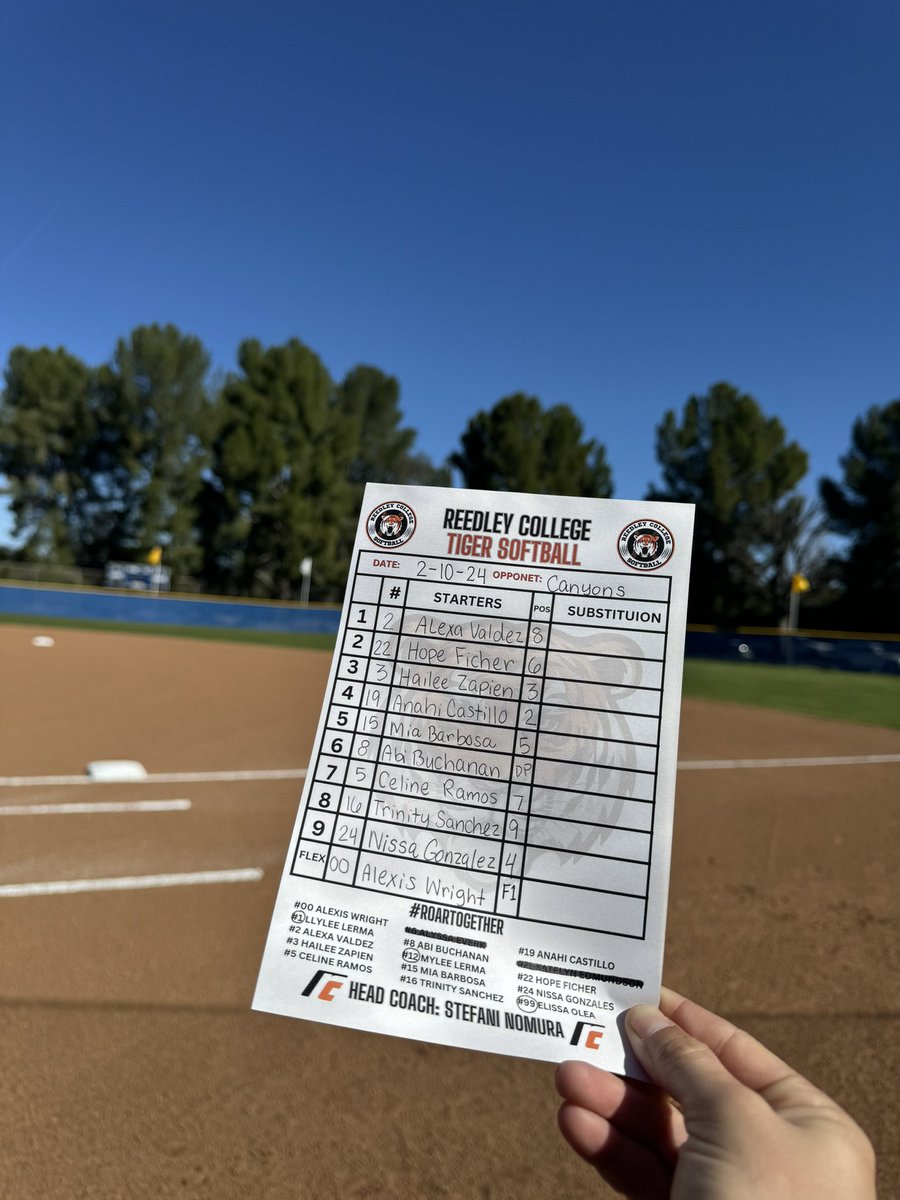 Come catch your 🐅 in Santa Clarita! 
Starting line ups: