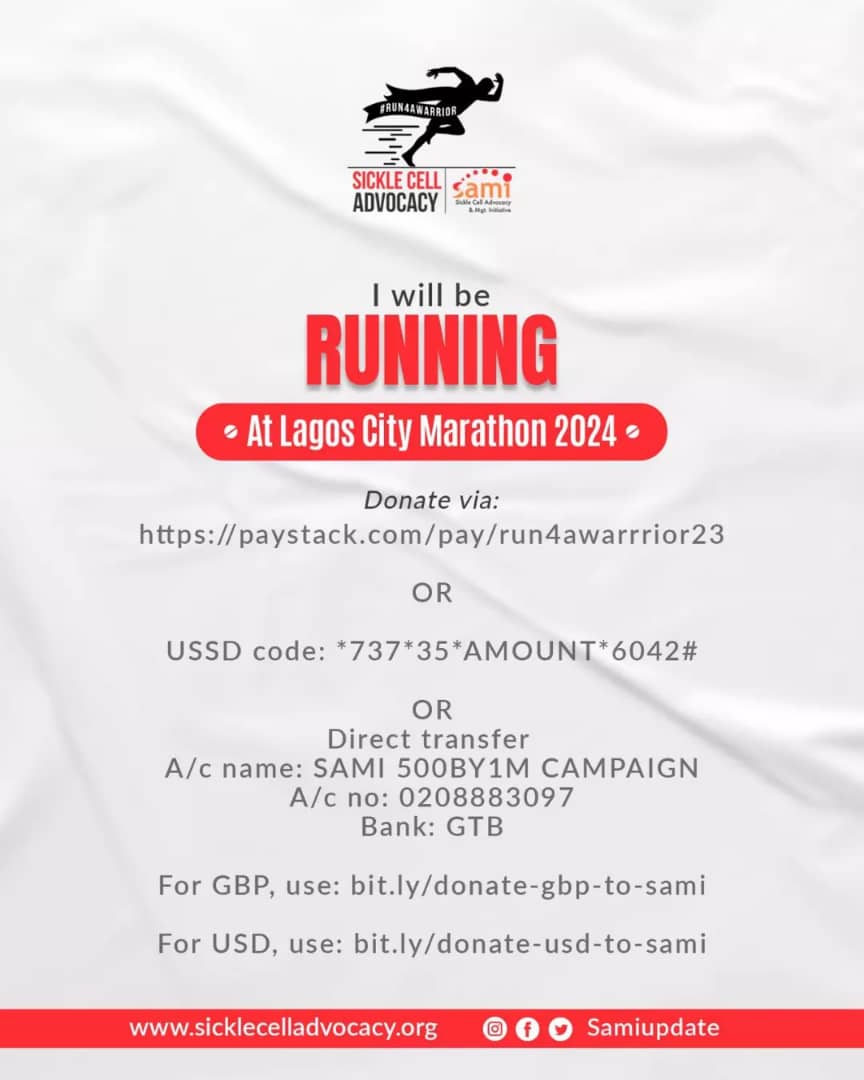 SAMIupdate's tweet photo. We were represented in both Marathon races.
Our #RunForAWarrior fundraising campaign is still on.
Donate | Fundraise | Support
Thank you @lagoscitymarathon https://t.co/g9G4EpVgjs