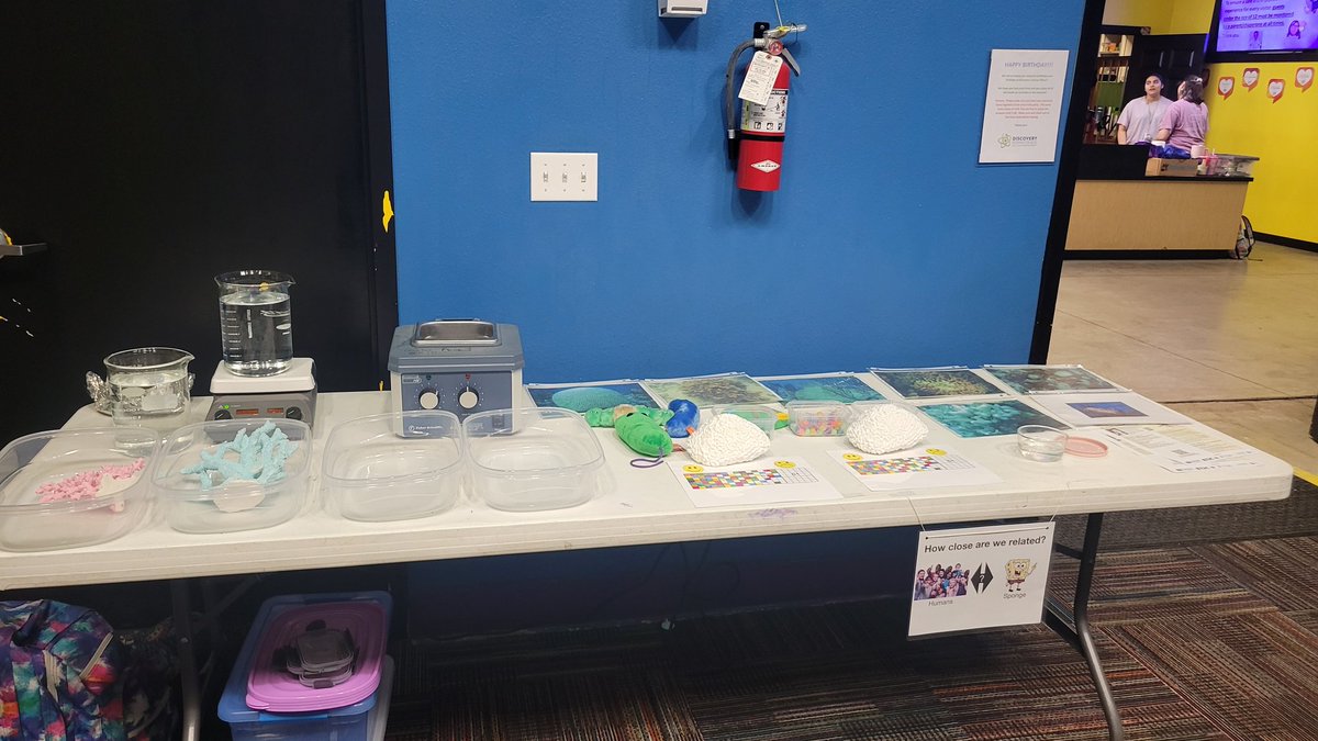 tanyabrown980's tweet photo. The Brown lab's first science communication endeavor. It was super sucessfull. #uttyler #darwinday #scicom #marinebiology #forthecorals #discoversciencecenter https://t.co/yOIAGlrSRz