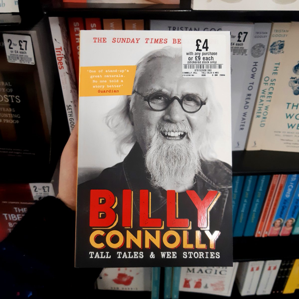 In Tall Tales and Wee Stories, Billy Connolly deftly spins yarns and anecdotes, showcasing his unparalleled wit. In stock for just £4 with any purchase! #gettofopp