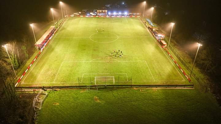 Wasn't the weather for the drone but one photo taken last night ynys Park trefelin v Llanelli Town
