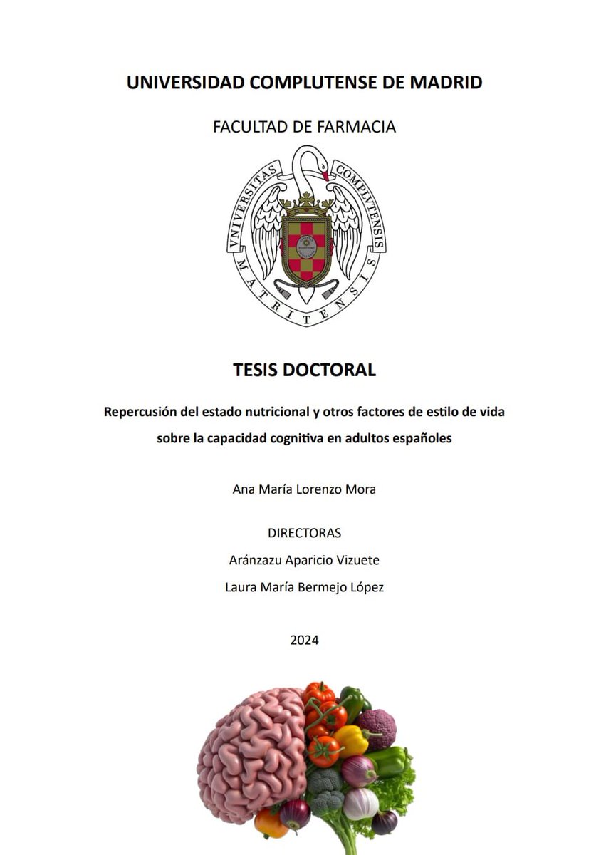 idinutricion's tweet photo. El pasado jueves, nuestra compañera de grupo @AnaLorenz11 defendió su tesis doctoral ''Repercusión del estado nutricional y otros factores de estilo de vida sobre la capacidad cognitiva en adultos mayores”. Enhorabuena Doctora👩🏼‍🎓. Te deseamos lo mejor en esta nueva etapa. https://t.co/81laVpfkVV