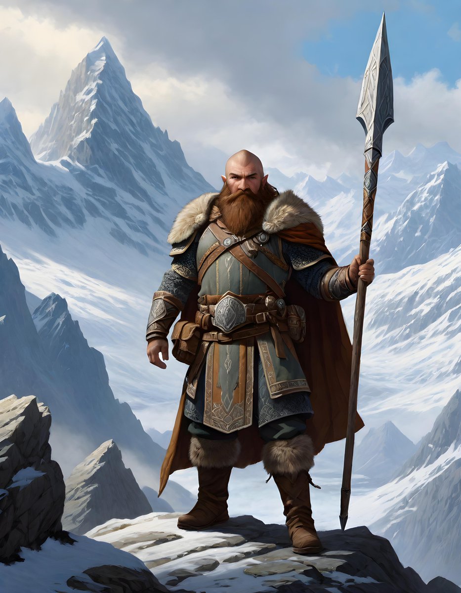 zero2zedGaming's tweet photo. Journey of the Stoneheart Vanguard Dwarven Explorers and Their Trusty Spears #DwarvenExplorers #TrustySpear #FantasyAdventure #DwarfAdventures #ExplorationQuest #FantasyArt #DwarvenJourney #SpearMasters #ai #digitalart #art #artificialintelligence #aigenerated #generativeai https://t.co/XKE769eBj8