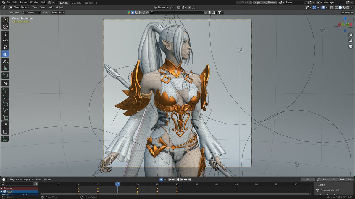 Prakashonik's tweet photo. #3DModeling #GameArt #CharacterDesign #FemaleCharacter #FantasyArt #Blender #DigitalSculpting #PBR #LowPoly #CharacterAnimation #GamedevArt #BlenderArtist #VirtualArtistry #posing #rigging #metarig https://t.co/rJRpHGIdWH