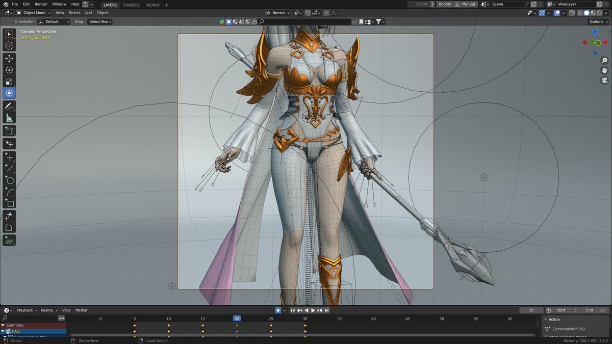 Prakashonik's tweet photo. #3DModeling #GameArt #CharacterDesign #FemaleCharacter #FantasyArt #Blender #DigitalSculpting #PBR #LowPoly #CharacterAnimation #GamedevArt #BlenderArtist #VirtualArtistry #posing #rigging #metarig https://t.co/rJRpHGIdWH