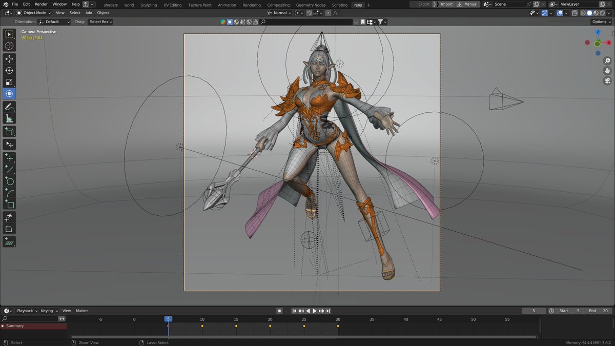 Prakashonik's tweet photo. #3DModeling #GameArt #CharacterDesign #FemaleCharacter #FantasyArt #Blender #DigitalSculpting #PBR #LowPoly #CharacterAnimation #GamedevArt #BlenderArtist #VirtualArtistry #posing #rigging #metarig https://t.co/V4cqZB0zgW