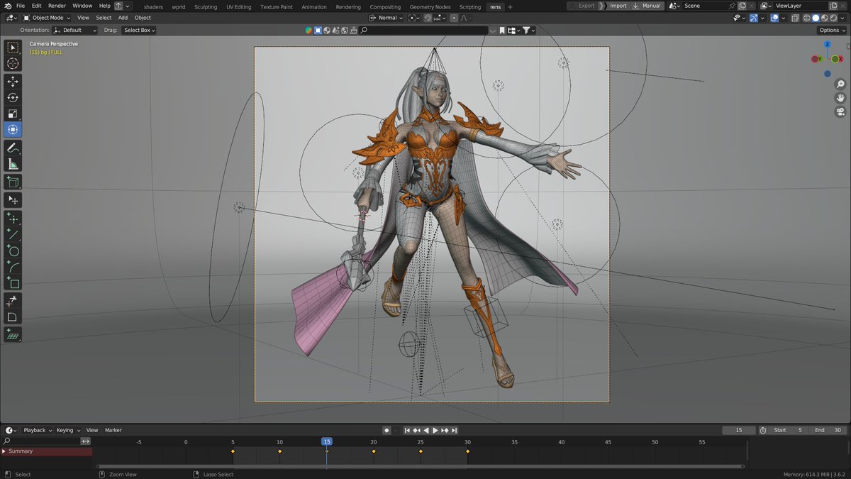 Prakashonik's tweet photo. #3DModeling #GameArt #CharacterDesign #FemaleCharacter #FantasyArt #Blender #DigitalSculpting #PBR #LowPoly #CharacterAnimation #GamedevArt #BlenderArtist #VirtualArtistry #posing #rigging #metarig https://t.co/67551v7UJN