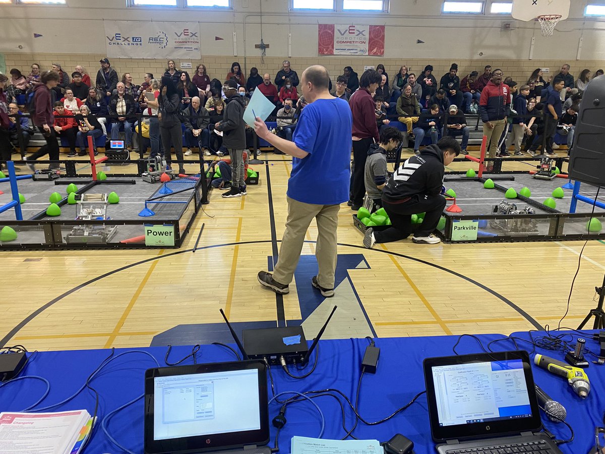 Can you spot it? #ParkvillePower Another VEX event ready to start! <a href="/micahwigs/">Micah Wiggins</a> <a href="/GrubbsMg/">Michael Grubbs</a> <a href="/CTE_BaltCoPS/">BCPS CTE Office</a>