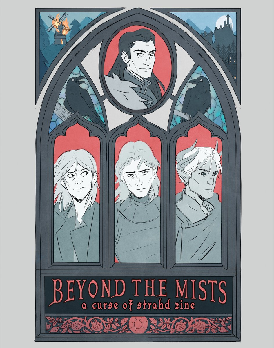 _PigeonPrincess's tweet photo. Cover illustrations for my Curse of Strahd zine: Beyond the Mists🩸🦇#curseofstrahd #dnd #dndart https://t.co/CZz6WIhGjD