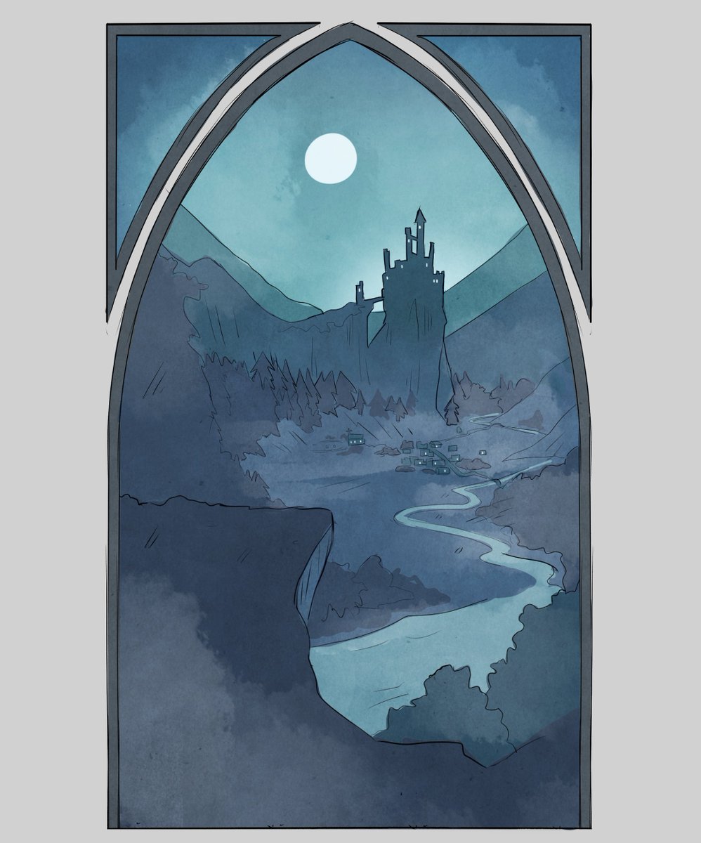 _PigeonPrincess's tweet photo. Cover illustrations for my Curse of Strahd zine: Beyond the Mists🩸🦇#curseofstrahd #dnd #dndart https://t.co/CZz6WIhGjD