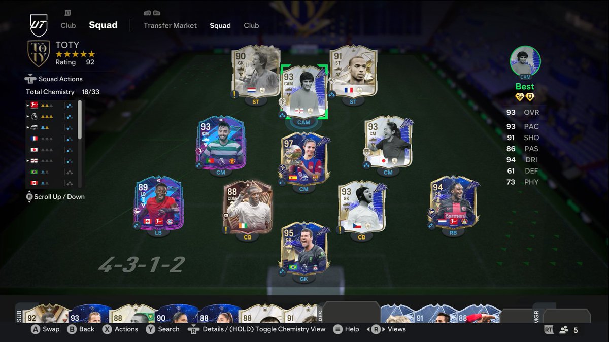 tracystroopers's tweet photo. 2950+ Packs Opened

🔵 5 TOTYs
🇪🇸 Bonmati
🇳🇱 Frimpong
🇧🇷 Alisson x2
🇪🇸 Battle (tradeable)

⚪ 1 TOTY Icon
🇨🇿 Cech

We made over 5 millions coins and bought every big store pack on the last day, only to pack Cech.

The weight this year was gross but we move! https://t.co/3QALo4Ef89