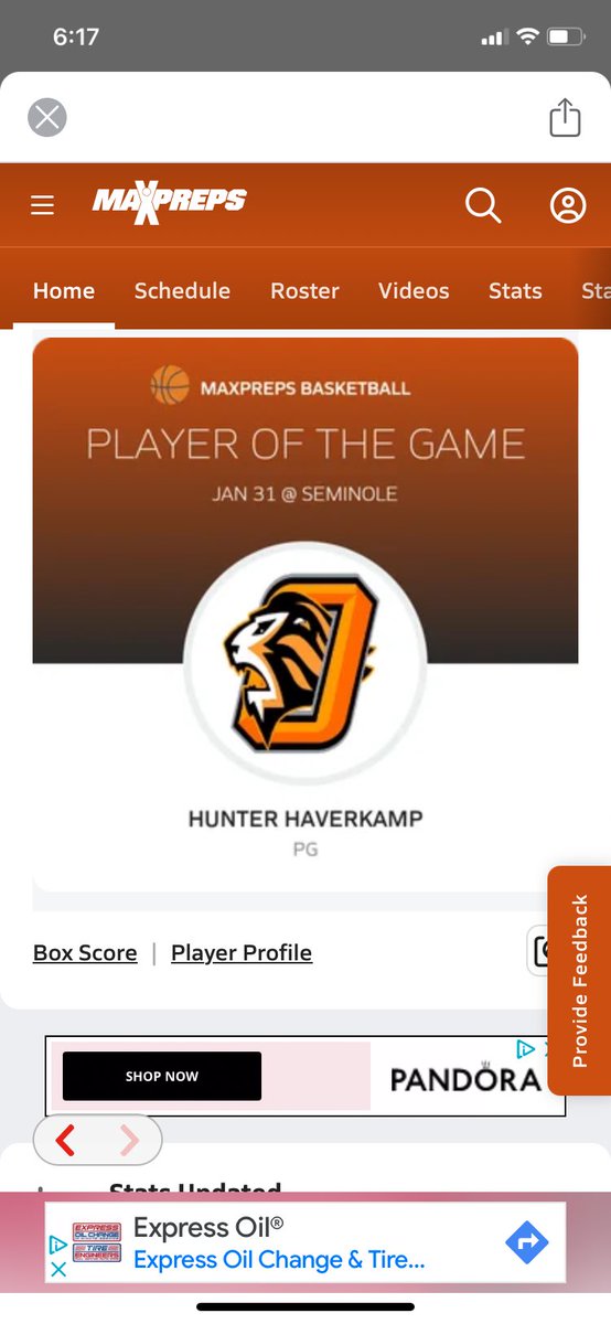 bballHunter3's tweet photo. Oviedo HS ended the regular season 21-4. I had a great last game scoring 20, 8 assists, 5 rebounds, a steal and took a charge. Next week, we start District playoffs. Go Lions! 🧡🖤🧡🖤 https://t.co/gNJqkEvkpM