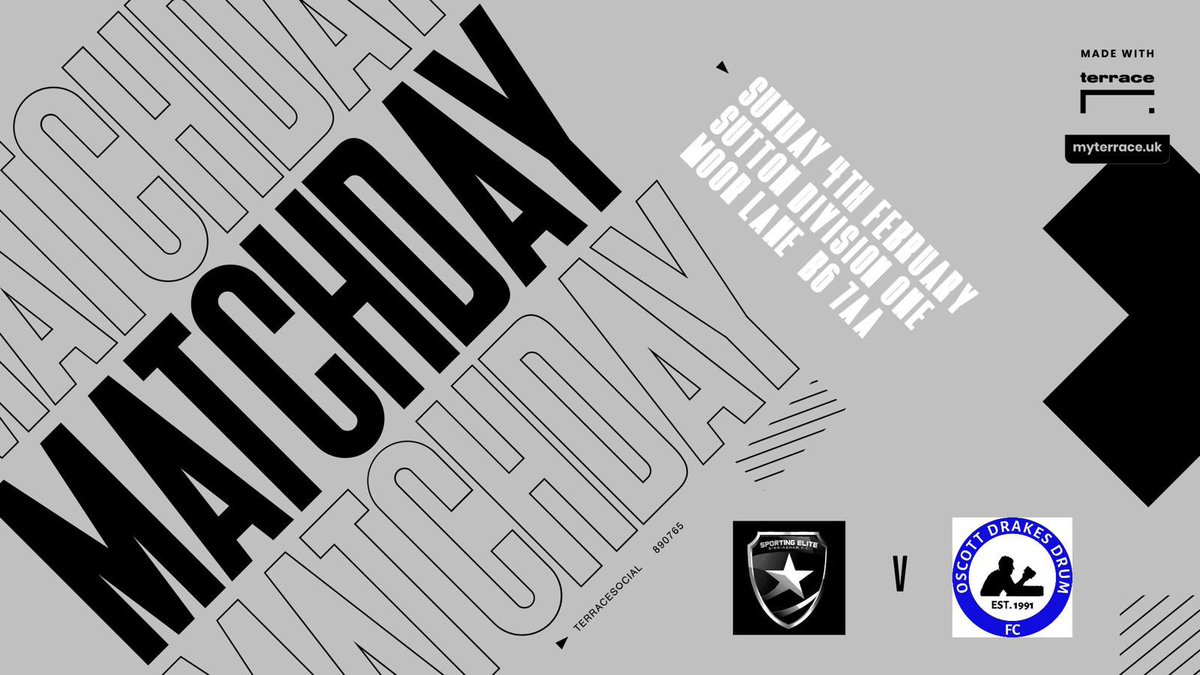 𝐌𝐀𝐓𝐂𝐇𝐃𝐀𝐘..

📆| Sun 4th Feb
🏆| League fixture 
🆚| Oscott 
⏰| 10:30 KO. 
📍| Moor Lane 

UTS 🩶