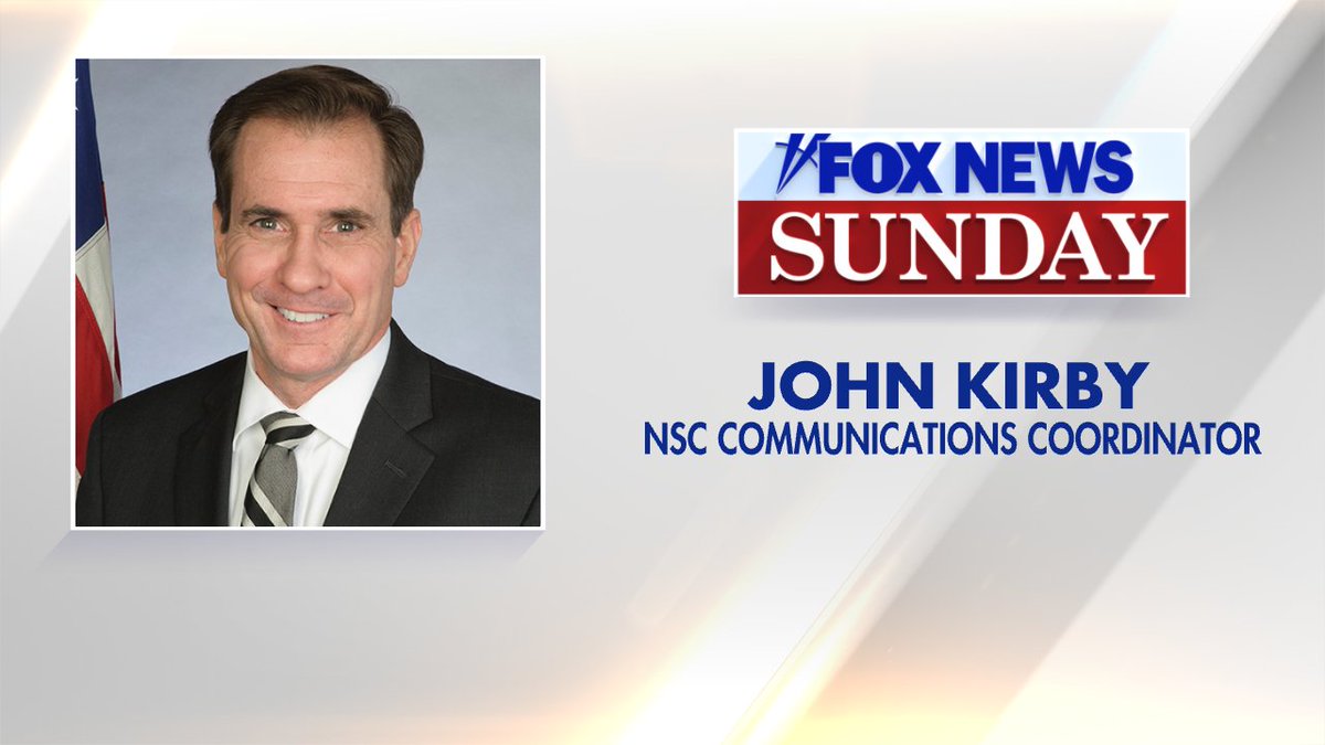 FoxNewsSunday's tweet photo. This Week on #FoxNewsSunday @ShannonBream
is joined by NSC Strategic Communications Director John Kirby and @LindseyGrahamSC. https://t.co/s9DvOpkqmn