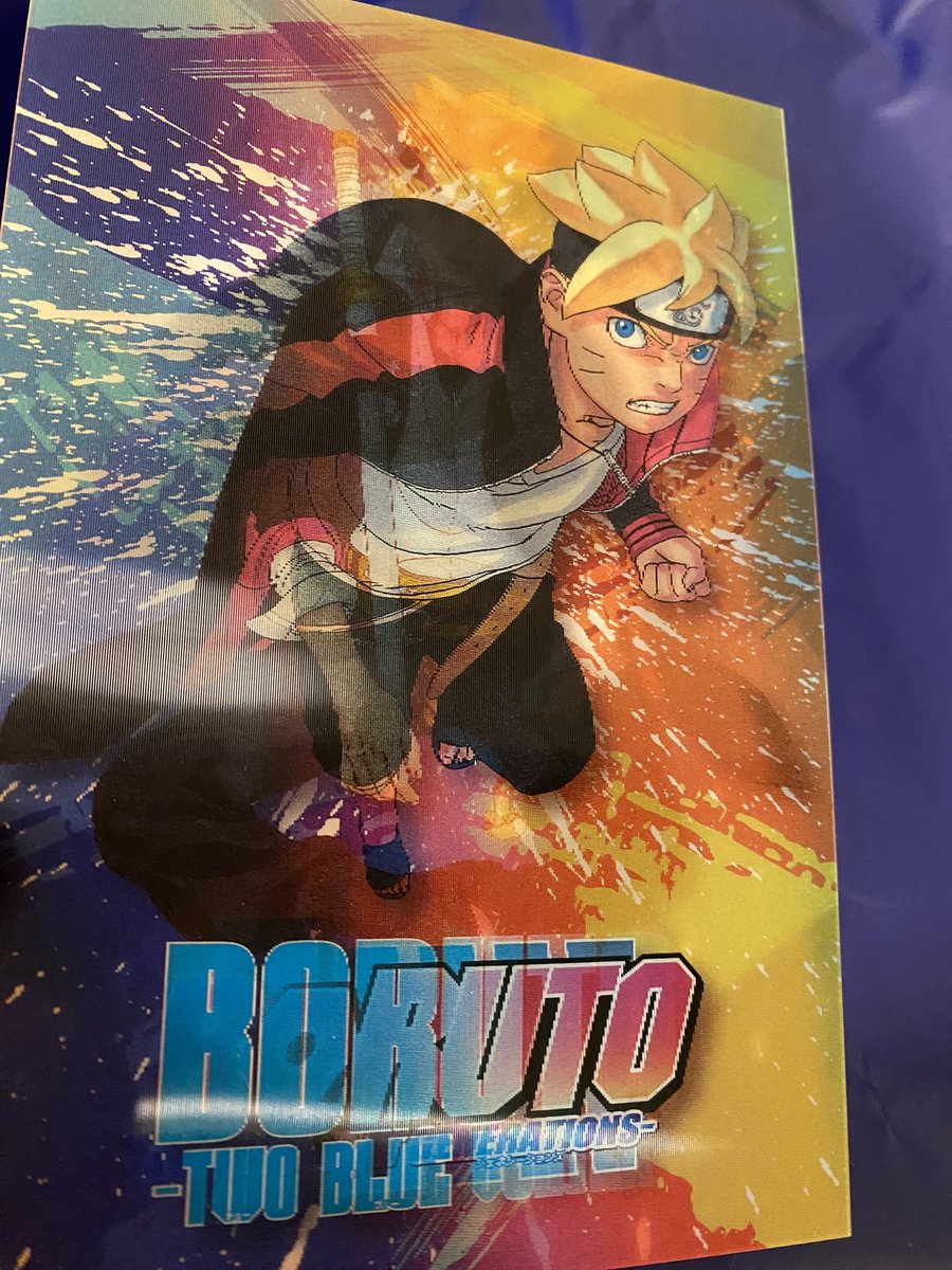 Loquenknight01's tweet photo. De todos las postales que sacó el primer tomo de Boruto en Japón este es el que más me gustó más por el detalle del fondo que hace que se vea muy bien.
Parece que el tomo está vendiendo bien de momento según Shoseki.
#BorutoTwoBlueVortex #BORUTO #borutotwobluevortexchapter6 https://t.co/bFEhseH3sb