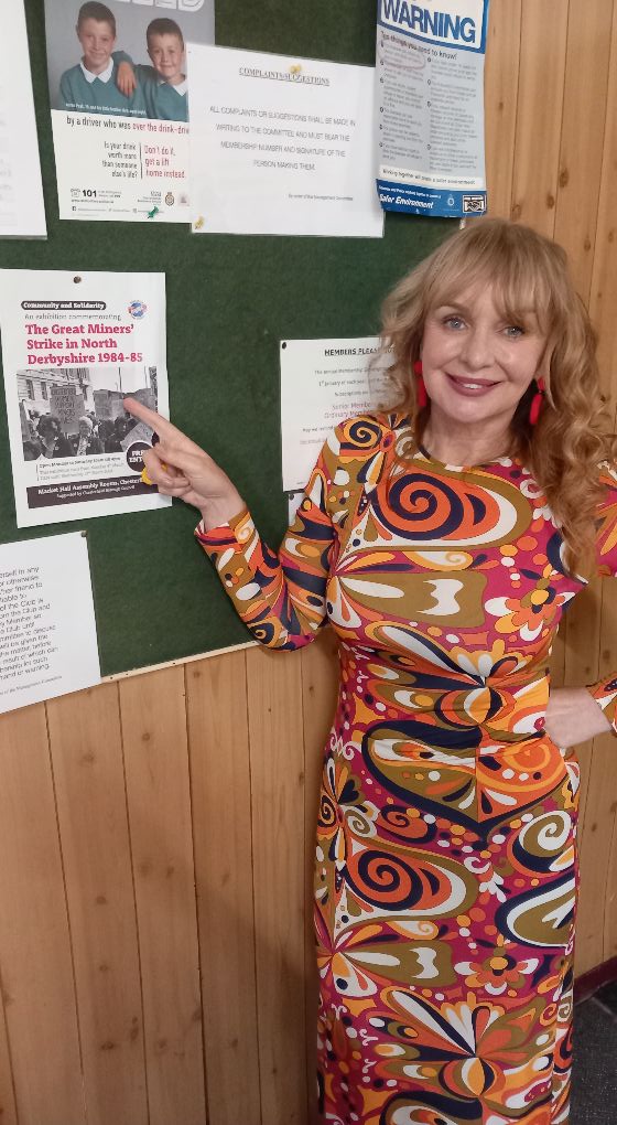 At my surgery just now and great to see Duckmanton Miners Welfare are advertising @derbyshireuwc's forthcoming exhibition to commemorate 40 years' of the Miners Strike: