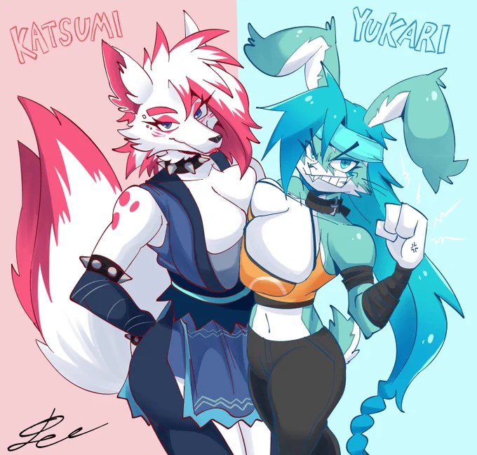 Katsumi and YukariClothing exchange! And Happy Birthday my pal  !(Sorry if I'm wrong because of the time difference) 
