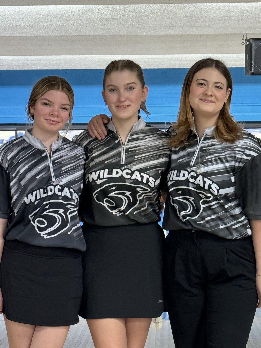 NCWHSATHLETICS's tweet photo. Wildcat Bowlers ready for Regionals 
Aubrie Rutledge- Faith Sprout and Aly Valent https://t.co/Z0DxT0zOY0