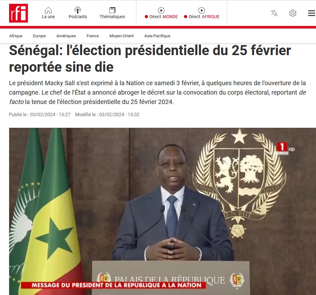FranklinNYAMSI's tweet photo. ALERTE 📷 COUP D'ETAT CIVIL DE MACKY SALL AU SENEGAL
Le Loup Vassal de la Françafrique au Sénégal, l'infâme Macky Sall sort enfin de sa Tanière et affiche sa Peur de perdre l'élection présidentielle sénégalaise, tout comme sa volonté de confisquer à vie le pouvoir d'Etat au Sénégal. Le Peuple Sénégalais n'a pas le choix: IL DOIT CHASSER MACKY SALL DU PALAIS PRÉSIDENTIEL POUR RECOUVRER SA SOUVERAINETÉ