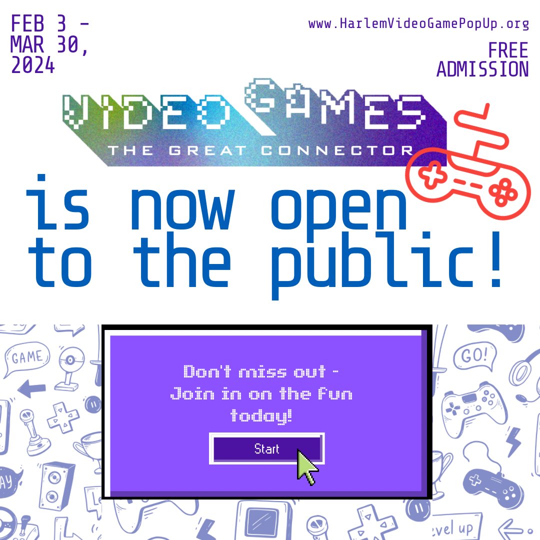 HGS_NY's tweet photo. The highly anticipated Video Games: The Great Connector exhibition has officially launched! This is an exciting opportunity for NYC youth to explore the world of gaming and discover the academic and career possibilities within NYC’s digital gaming community. https://t.co/Y2wOnUtUHg