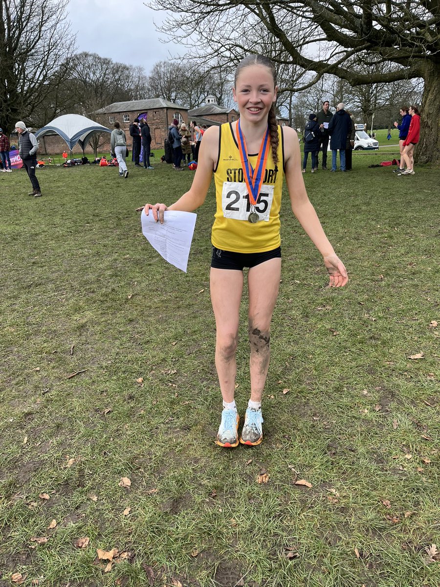 kazzamchill's tweet photo. @MarpleHallPE Greater Manchester Schools Cross Country Champ and a place in the English Schools for Imogen. https://t.co/s1YITusjFq