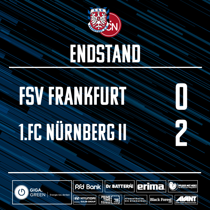 fsv_frankfurt's tweet photo. ⬛️🟦Schlusspfiff.
#FSVFrankfurt #WIRsindFSV #Testspiel #FSVFCN https://t.co/H6g2O7ynkC