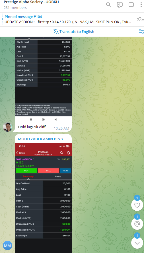 aliffsulaiman6's tweet photo. masa market tgh hot last month, my clients did realized their profits. now the market is not really generous, we are just watching and hunting for bargain deals. 

to be in this kind of traders community, all you need is a good remisier who can advice u on ur trading. sifu sifu yang kau orang bayar tu takdak lesen, kau rugi pun diorang taktau. after all,, charging fee for group membership is so 2020 guys.