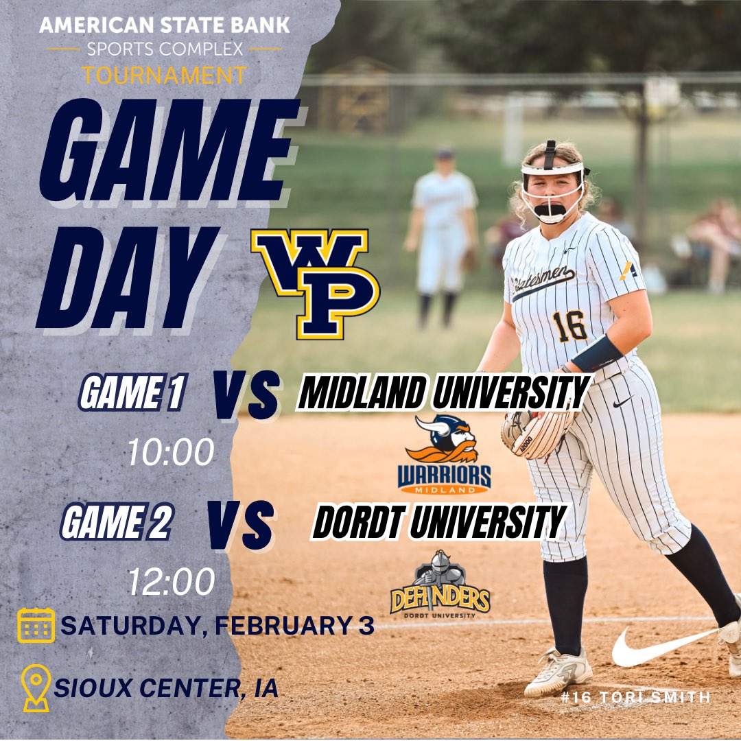 WPU_Softball's tweet photo. Game Day #2 of the weekend! 

Livestream Link ⬇️
https://t.co/wZ39MmsRtw 

#wpsb #period https://t.co/HHAhVRzLK5