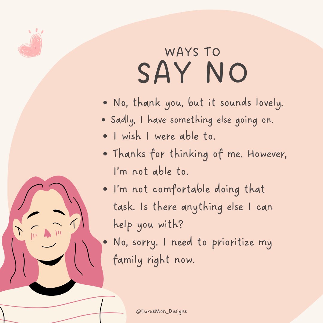 ways to say no 🙅‍♀️
#SayingNoWithGrace #SettingBoundaries #EmpowerYourNo #SelfCareFirst #YourVoiceYourChoice