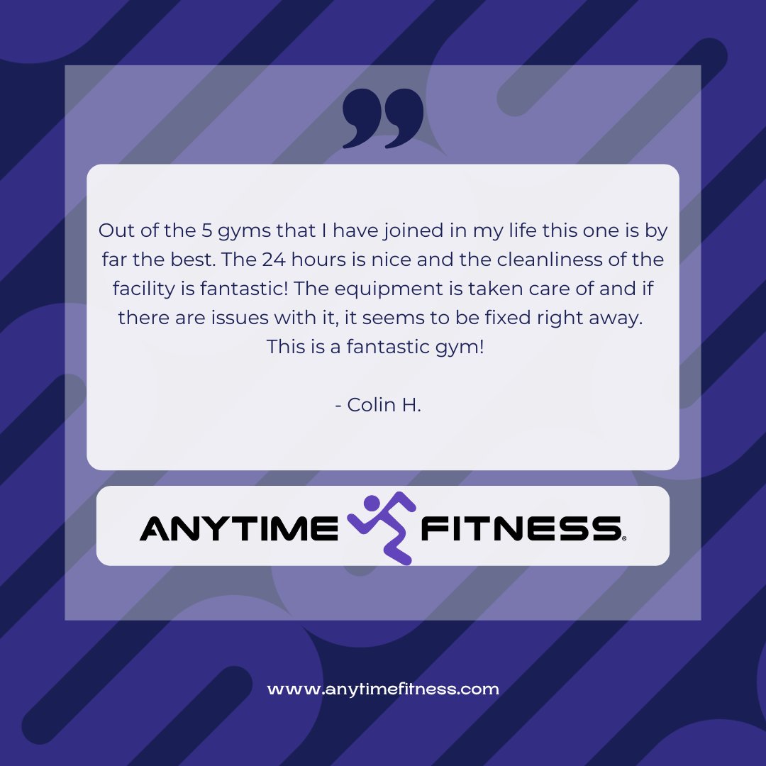 AFDeerRidge's tweet photo. Thank you for the great review Colin!! Happy to have you apart of our FitFam!! πͺπ
#deerridge #fitnesscalgary #trainertip #trainertips #anytimefitness #calgaryliving #calgaryalberta #calgarygym #calgaryfit #calgaryhealth https://t.co/3N4ZtHPVCT
